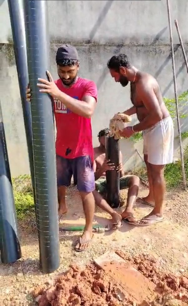 නළ ලිඳට බට සවි කිරීම