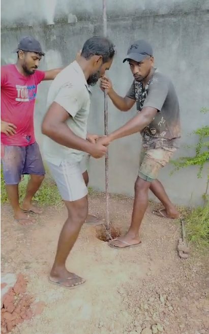 මැනුවල් ක්‍රමයට අතින් විදුම් කිරීම